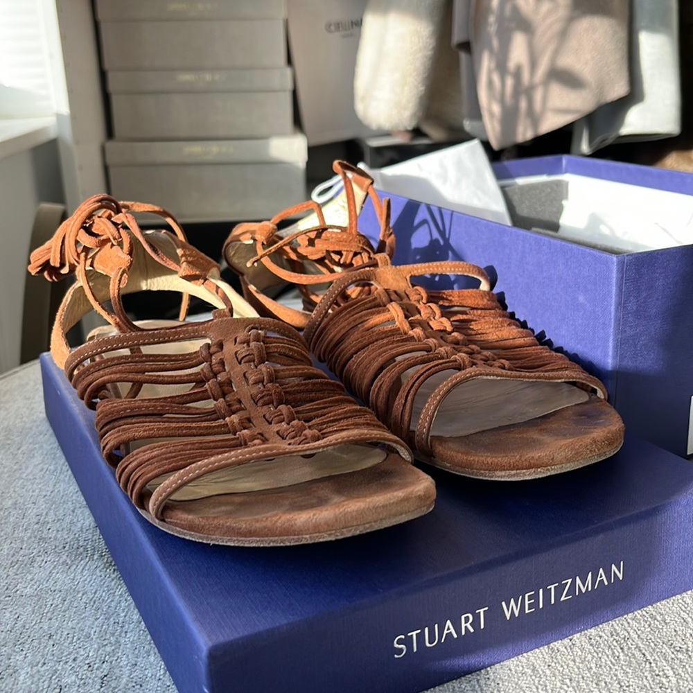 Stuart Weitzman sandals. 7.5 (I normally wear 8)